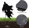 4Pack Halloween Ghost Yard Signs with Stakes Scary Silhouette Outside